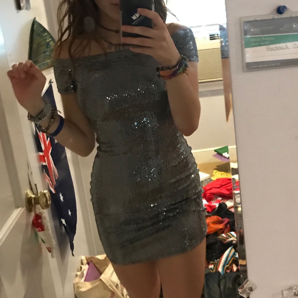 G by Guess Shimmery Bodycon Dress
